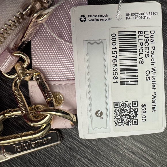Lululemon Dual Pouch Wristlet Wallet - Blissful Pink/Calypso Pink - Picture 5 of 16